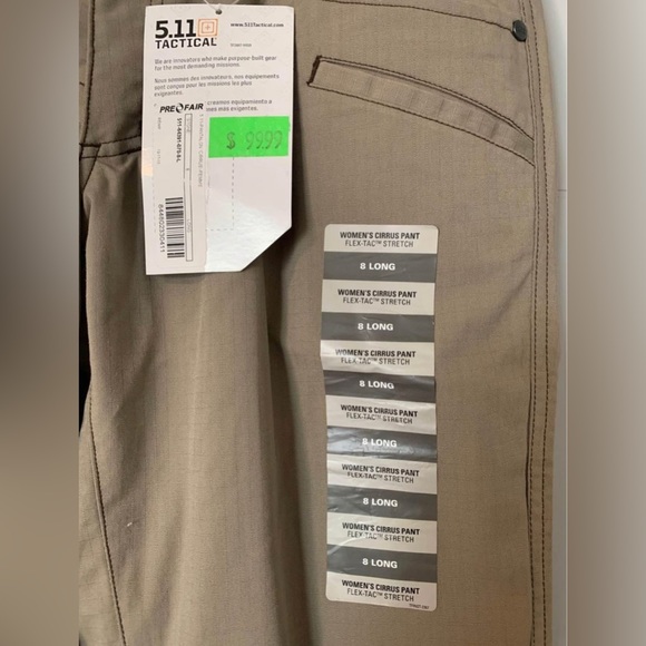 NWT 5.11 Tactical Womens Cirrus Pant in Stone (Brown/Tan/Khaki) - Picture 4 of 5